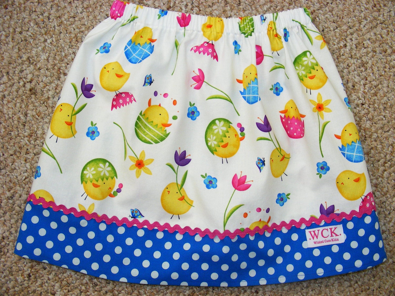 Just Hatched Easter Skirt (12 mos, 18 mos, 24 mos, 2T, 3T, 4T, 5, 6, 7)