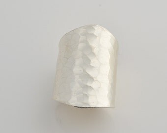 Statement Rings, Thick Wide Rings, Silver Ring,Extra Wide Ring, Sterling Silver Ring, Hammered Silver Ring, Wide Silver ring