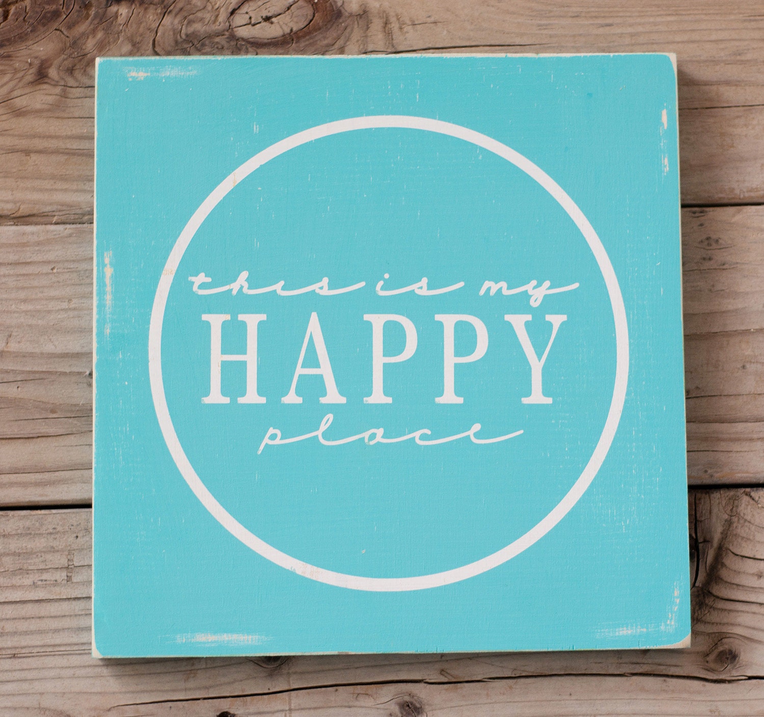 This is my happy place sign Square Wooden sign by AddysonLaneSigns