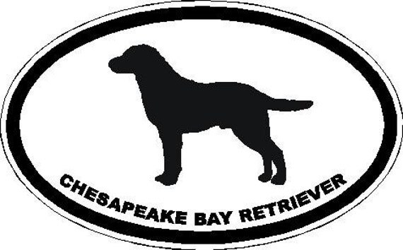 6 wide Chesapeake Bay Retriever Dog Vinyl decal sticker