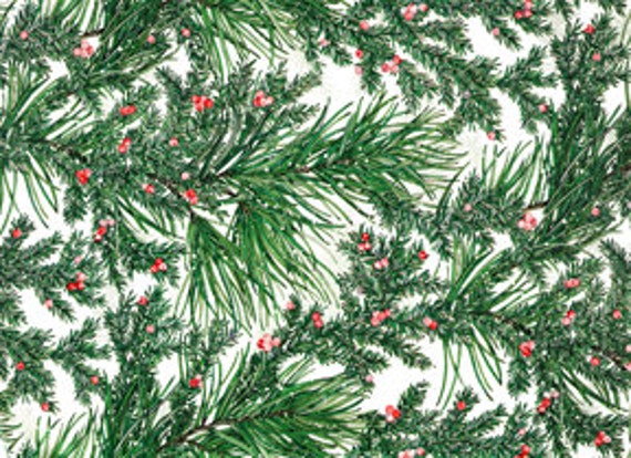 Items similar to Greenery Holly Evergreen Christmas