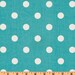 CLEARANCE- Decorative Toss Pillows- Premier Prints Girly Blue Polka Dot Pillow Cover- 14x14 inches- Zippered Pillow- Aqua Cushion- LAST ONE