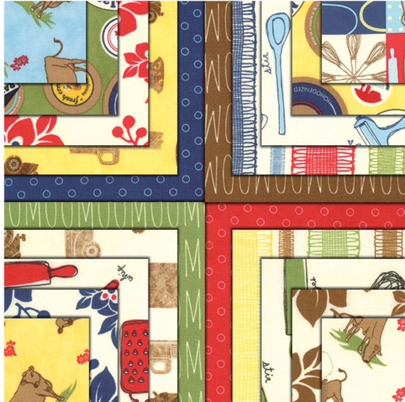 Sale Milk cow kitchen red fabric by Mary Jane for Moda