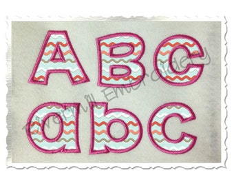 Small 2 Inch Happy Applique Machine Embroidery Font Monogram Alphabet