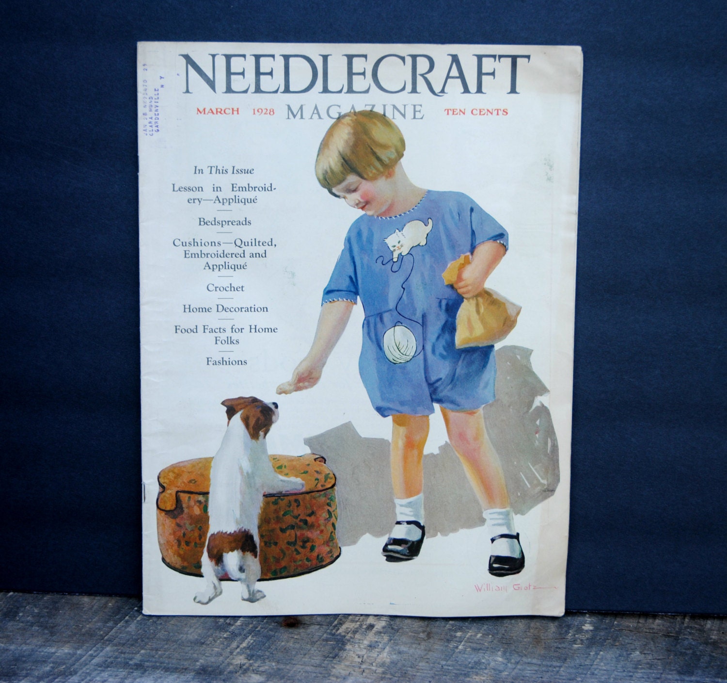 Vintage Needlecraft Magazine March 1928