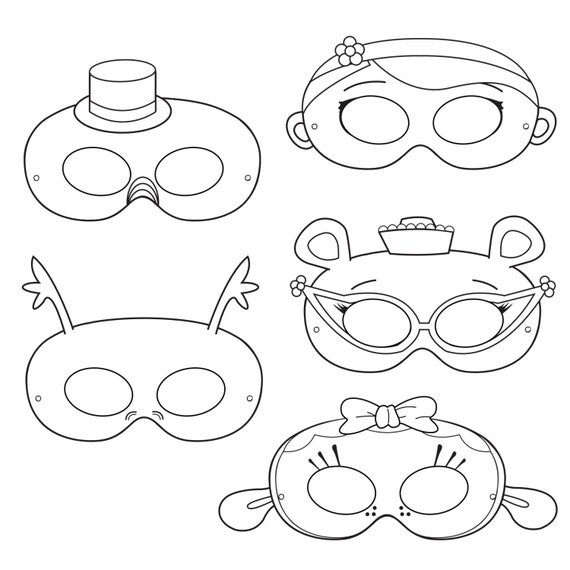 Doctor Printable Coloring Masks doctor masks printable