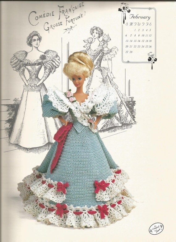 Crochet Pattern Crochet Barbie Doll Clothes Pattern Miss February 1994