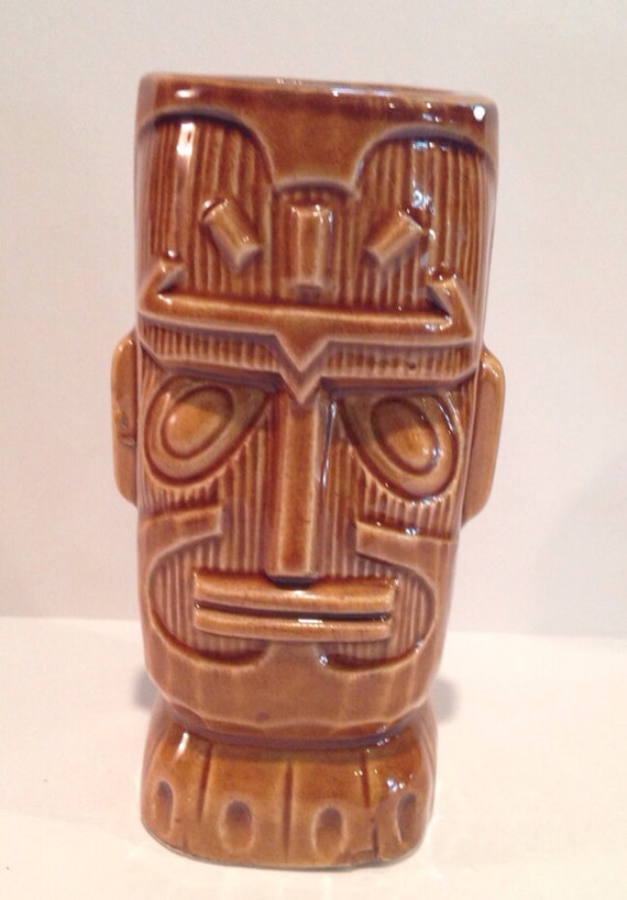 Reserved for Rachael Tiki Glasses Ceramic vintage 10 oz