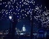 London photography, London poster, midnight blue, romance, photography, night