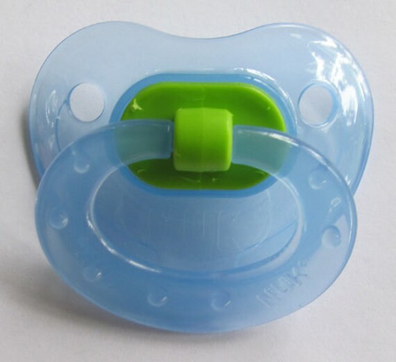 Reborn Doll Pacifier Pretty Clear Blue
