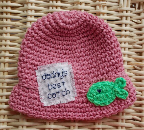 Items similar to Fathers Day Gift, New Dad, New baby hat, Fishing hat