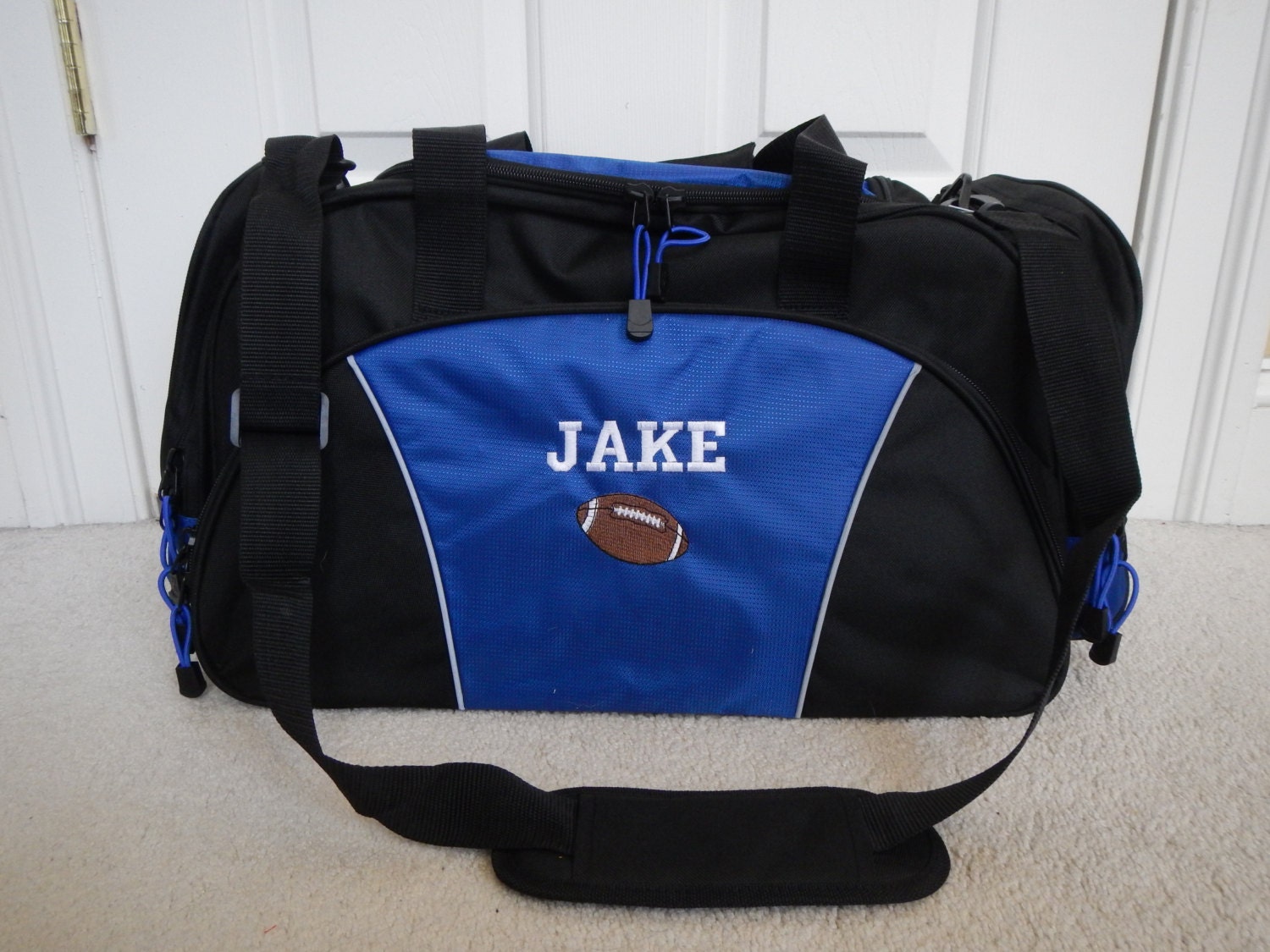Duffel Bag Personalized Football Soccer Coach Gift by HTsCreations