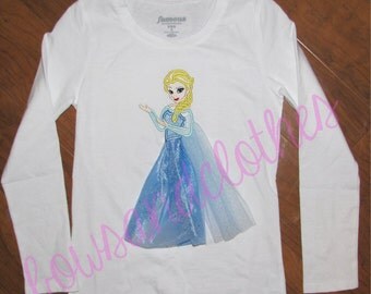 Elsa applique in tulle applique design digital instant download
