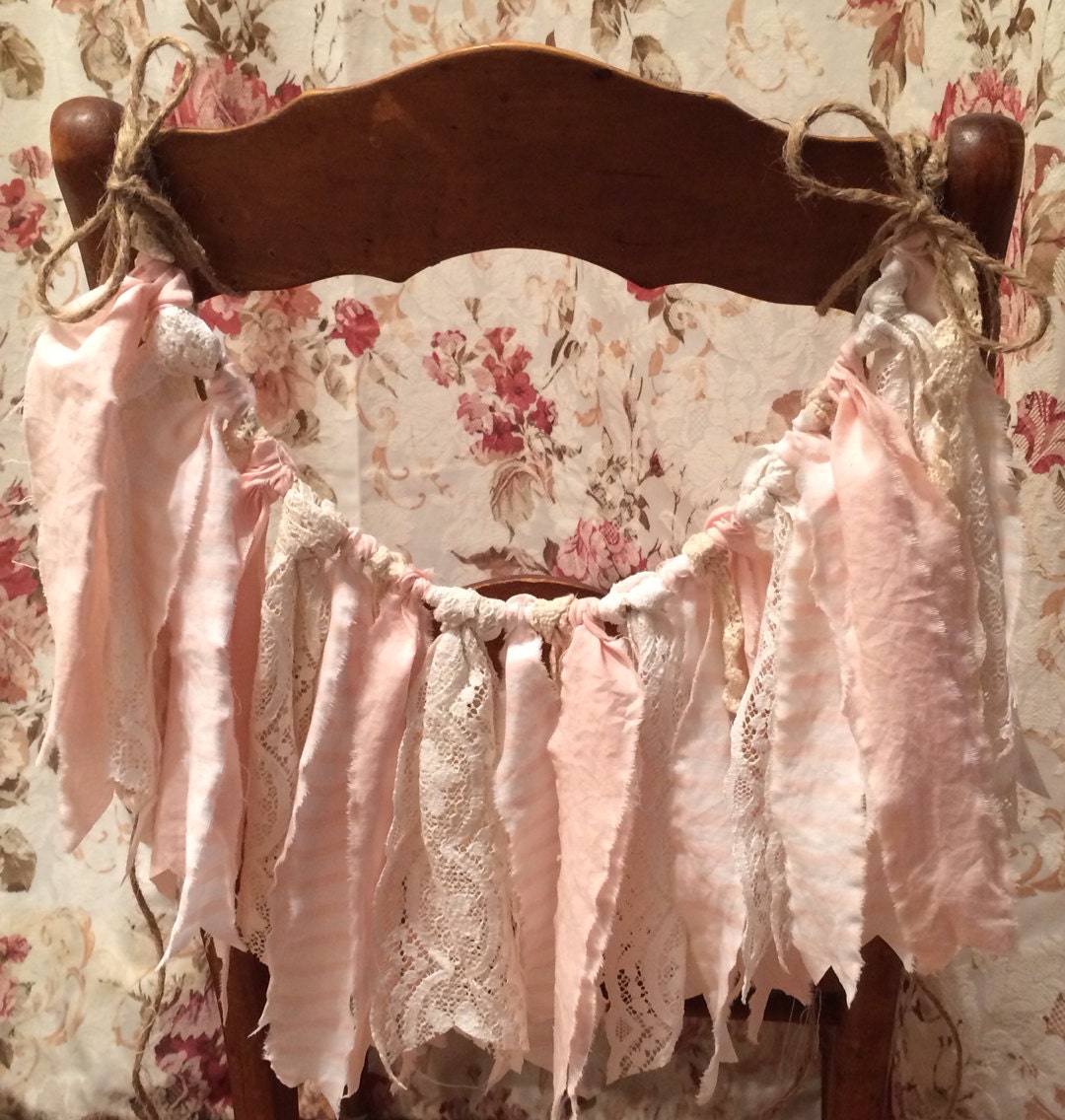 shabby chic vintage lace and fabric chair swag bunting shabby chic vintage lace and fabric chair swag bunting