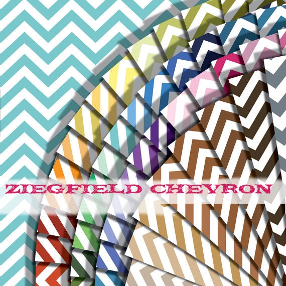 Chevron digital paper in 49 colors, wide chevron background paper for small commercial personal use : b0314 v301 49c Il_570xn