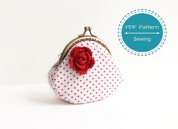 coin purse pattern sewing pattern frame purse tutorial for