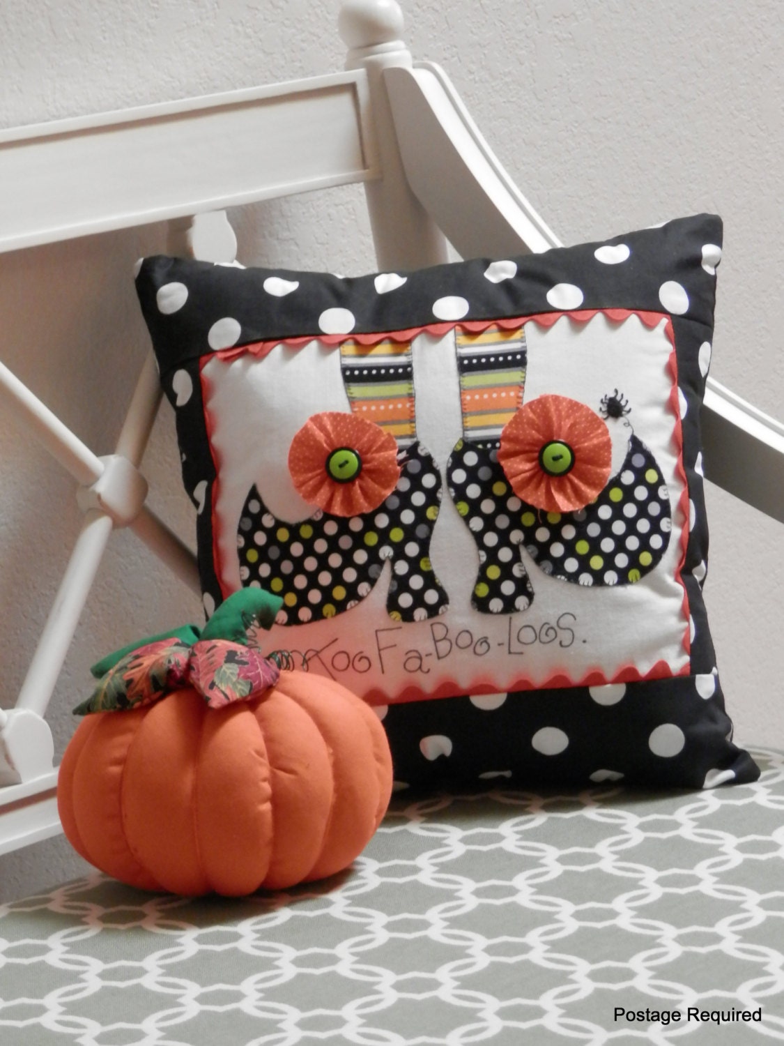 Halloween Decorative Witch Shoe Pillow