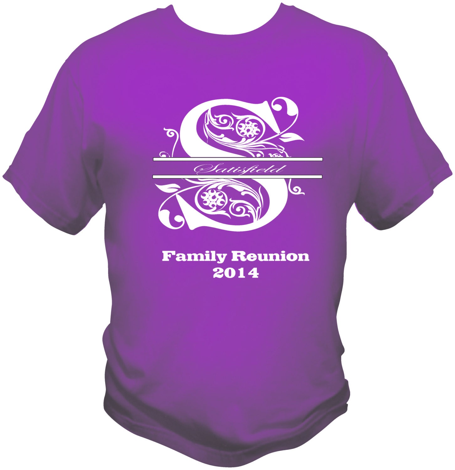 Split Monogram Family Reunion Shirts by Wisemansays on Etsy