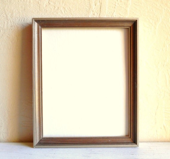 Vintage Wood 8x10 Picture Frame with Silver Accent by VintageNChic