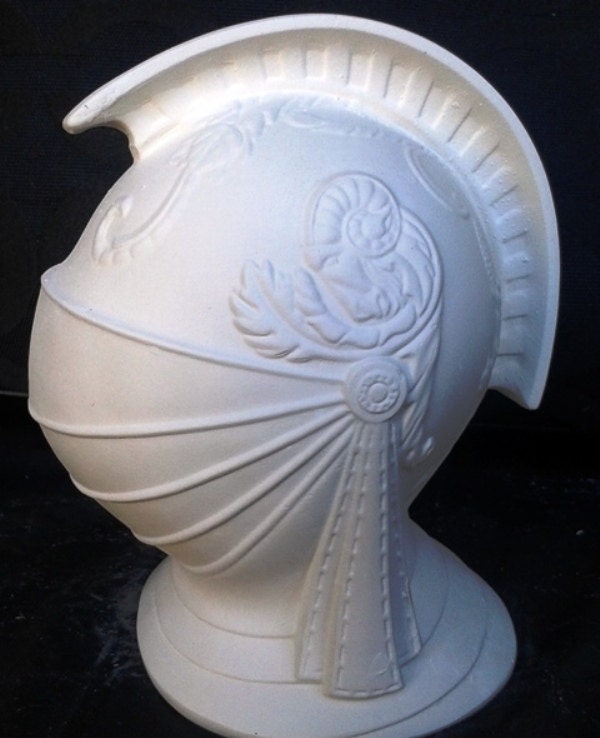 Ready to Paint Medieval Ornate Armor Helmet Visor Unpainted