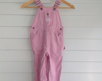 Vintage Pinstripe Overalls,Pink Striped Overalls, Girls Vintage ...