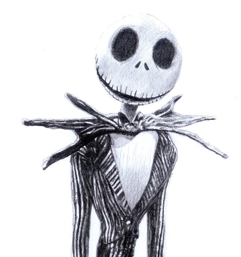 NIGHTMARE BEFORE CHRISTMAS pencil drawing