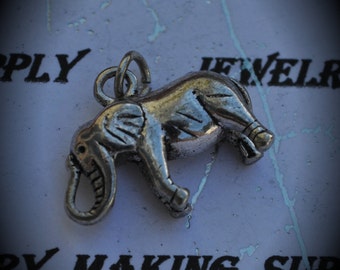 Elephant Sterling Silver Plated Charm