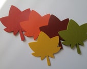 Set of 25 Fall Leaf Diecuts- Fall in Love, Fall Tags, Placecards, Wishing Tree, Thanksgiving, Leaves Il_170x135