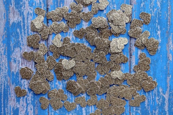 200 Piece Gold Glitter Heart Confetti - Table Decor,Weddings, Fall in Love, Bridal Showers, Bling table decor, New Years Eve, Mini Hearts Il_570xn