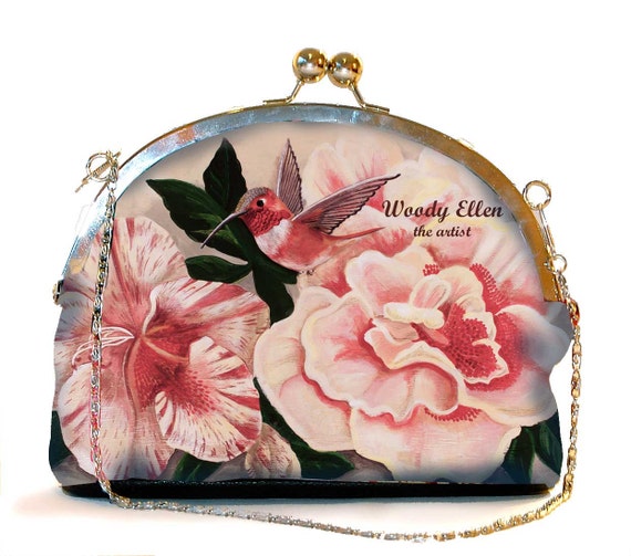 Retro clip purse,clutch bag,Honeybird,birthday gift,gifts for her,gifts for mom,Woody Ellen handbag,christmas gifts,christmas gift ideas