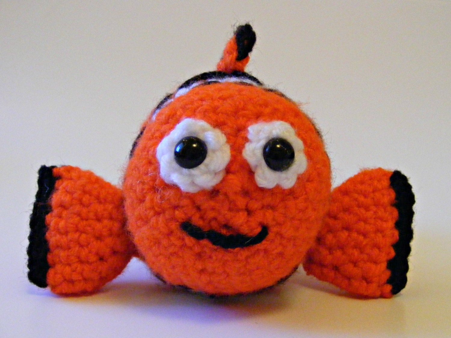 Finding Nemo Marlin Toy made to order Crochet Clown Fish