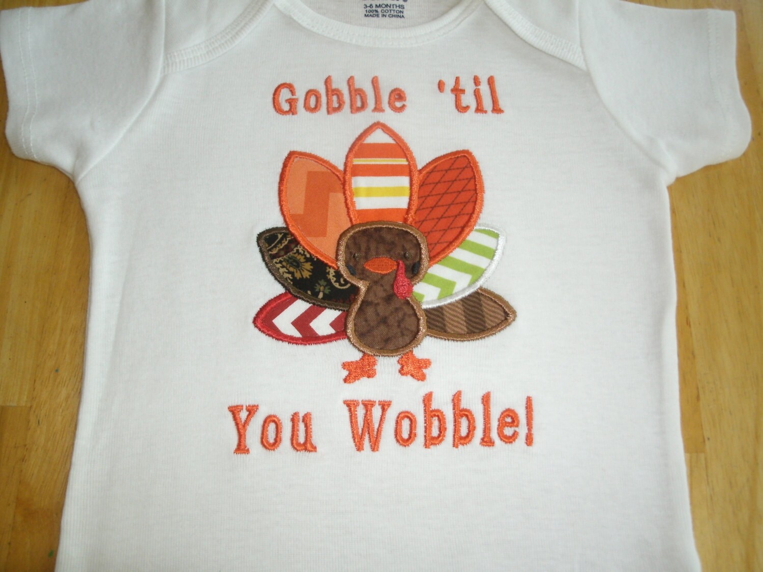 Gobble 'Til You Wobble Thanksgiving by sewpersonaldesignsga