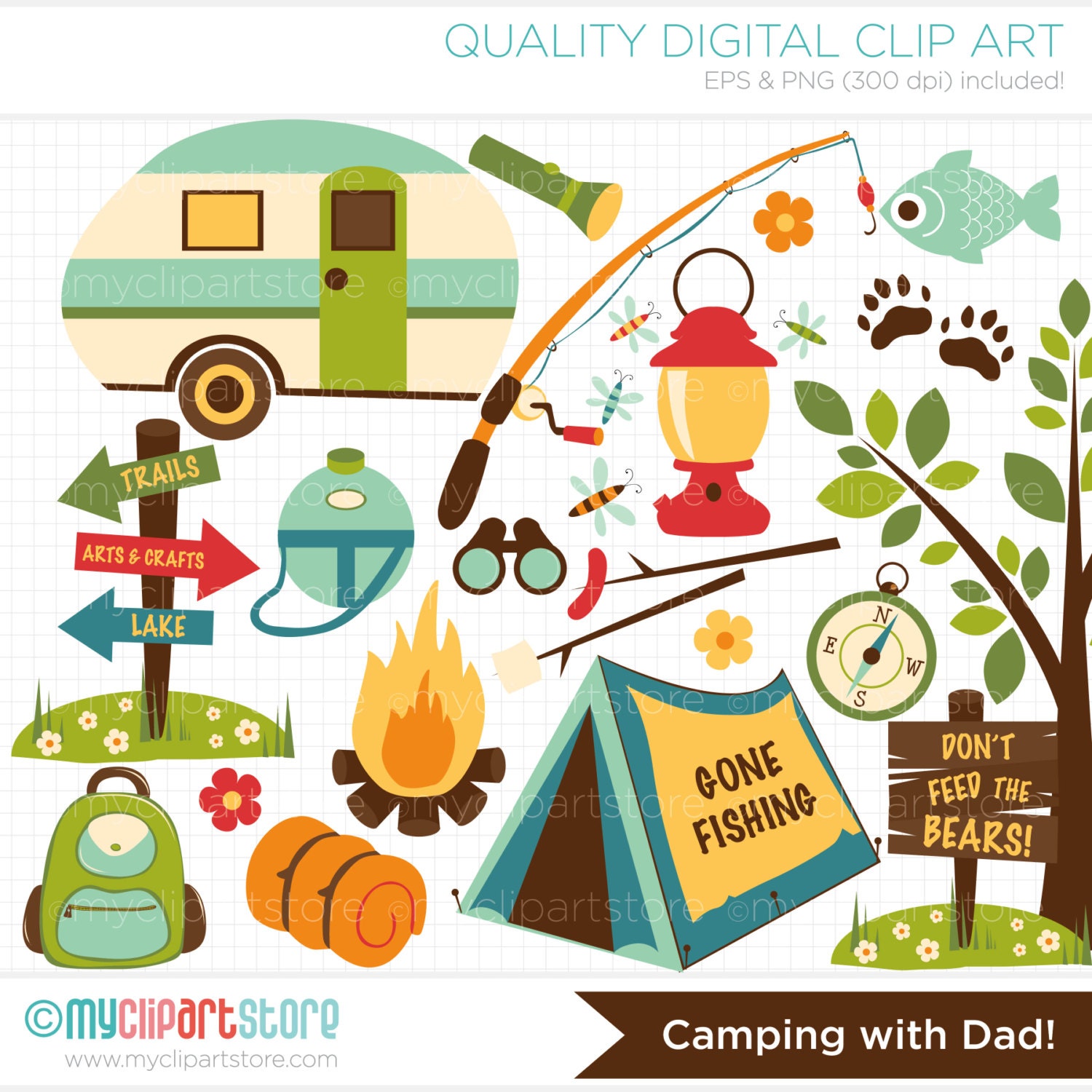 clip art camping pictures - photo #33