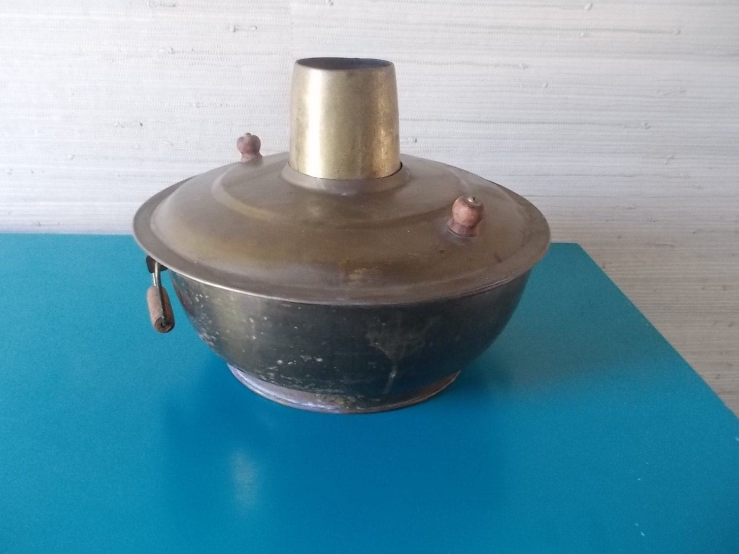 Vintage Asian Brass Hot Pot Stove Free Shipping