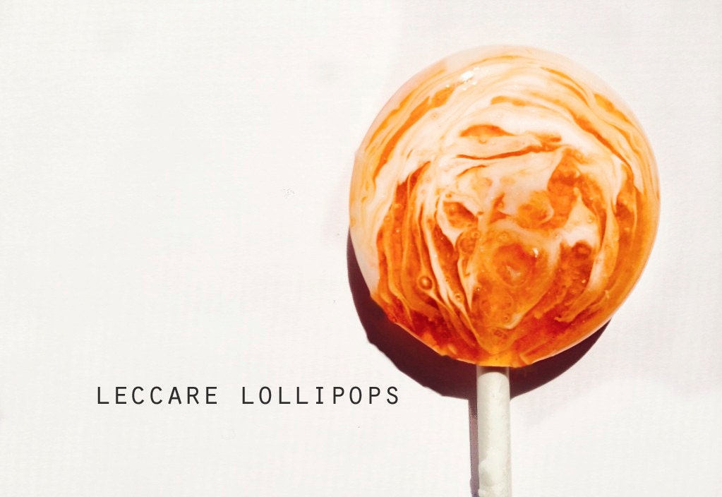 Orange Cream Hard Candy Lollipops // 6 Lollipops // Orange