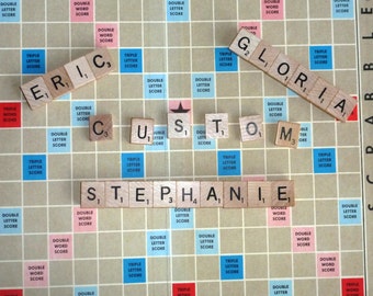 Scrabble Name or Word Magnet on Cork, Made to Order