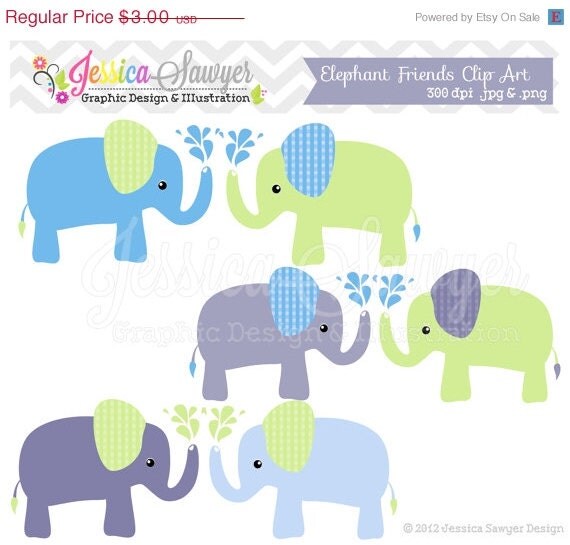 50% OFF - INSTANT DOWNLOAD, Elephant clipart - baby boy - digital element - - elephant graphic - card making - invitation clip art Il_570xn