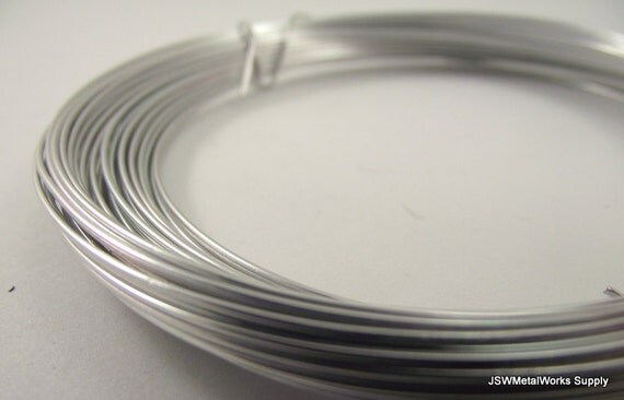 Silver Anodized Aluminum Wire 20 gauge 45 foot coil