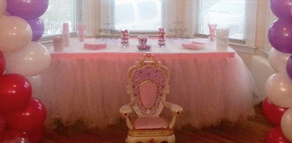 Custom Tulle Tutu Table Skirt Wedding, Birthday, Baby Shower, Bridal Shower Il_570xn
