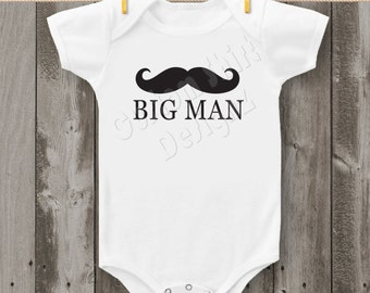 Big Man Mustache Carter's Bodysuit