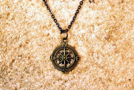 Mens Compass Necklace Nautical T Ideas For Him Antique