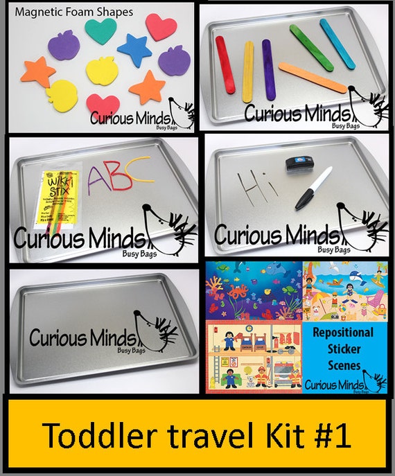 Items similar to Travel Busy Bags Toddler Pack 1 Travel Activities