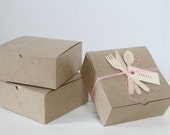 10 Large Square Kraft Gift Boxes 8x8x3.5 Il_170x135