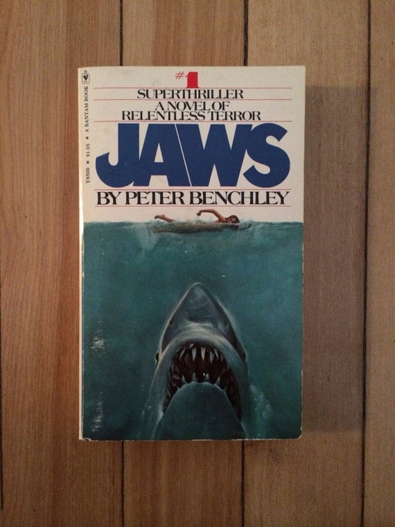 Jaws by Peter Benchley 1975 paperback by weekdayvintage on Etsy