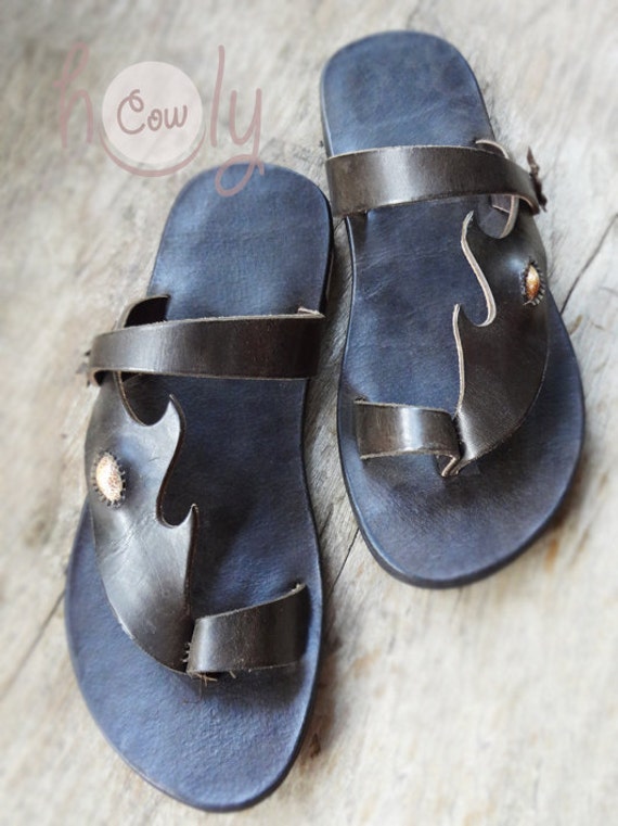 Handmade Sandals Leather Sandals Mens Sandals by HolyCowproducts