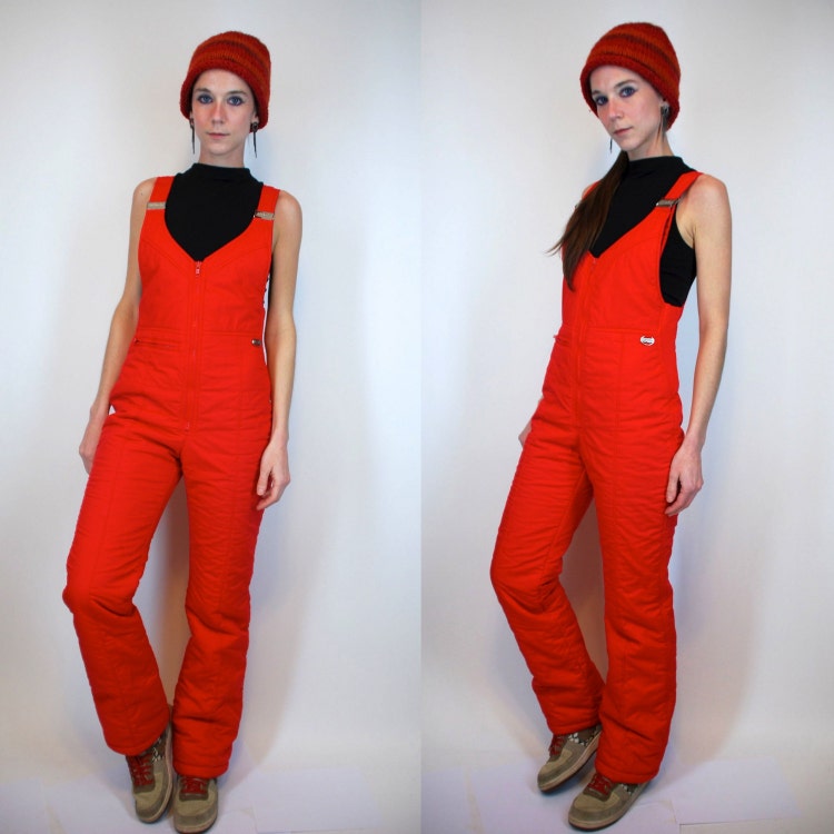 red ski bibs women's