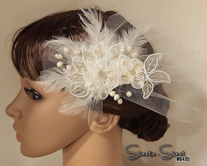 Lace Flower Hair Comb Bridal Veil Wedding Veil Bridal Comb