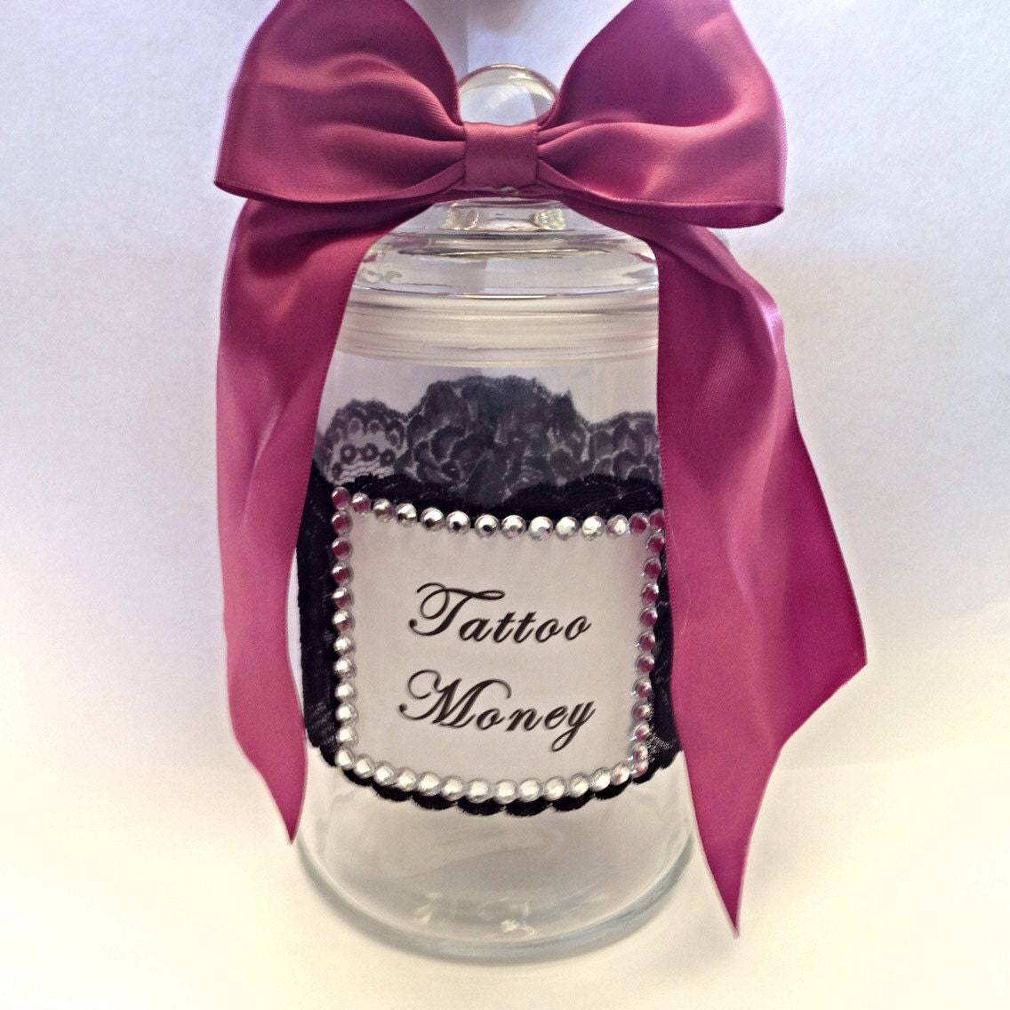 Pink Tattoo Money Jar