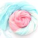 Pink and Turquoise Ombre Scarf handdyed degrade scarf