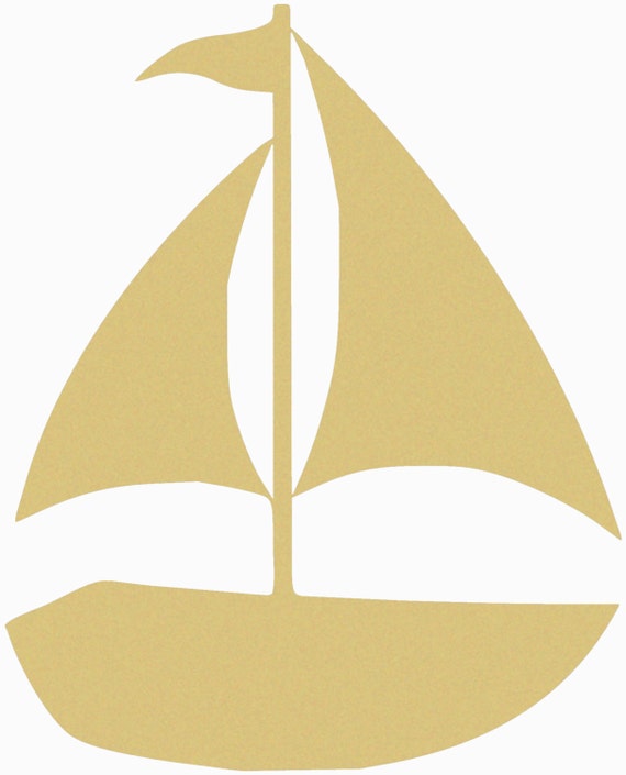 SAILBOAT Unfinished Wooden Craft Shape, Do-It-Yourself